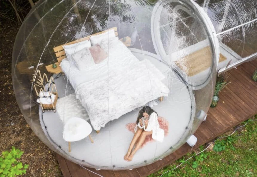 inflatable outdoor bubble tent